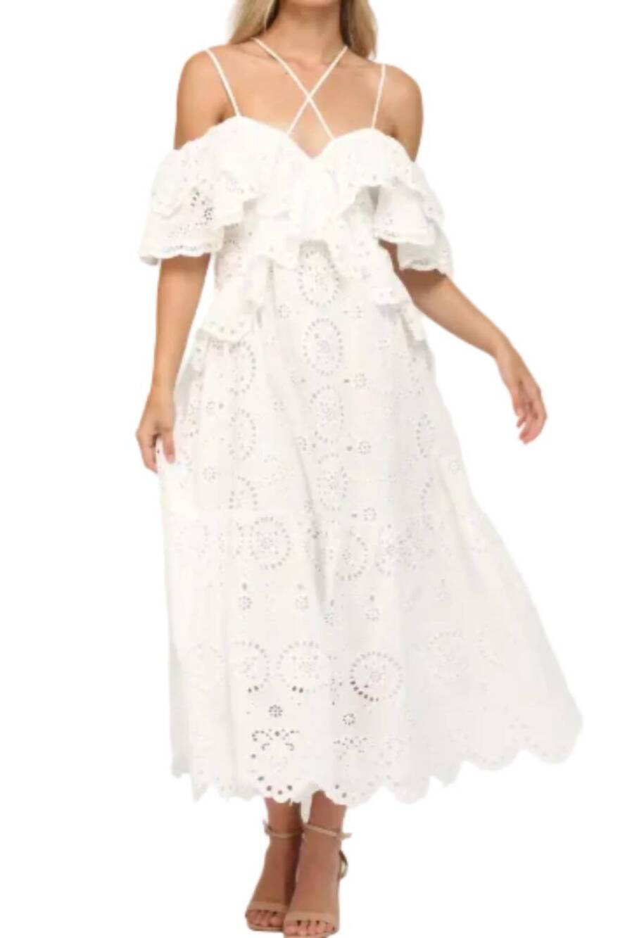 NEW FATE women's jessalyn dress in white